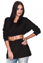 Saint Tropez Oversize Pullover schwarz