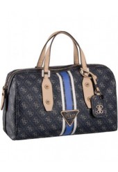 Guess Logo Sport Large Box Satchel Midnight - Handtasche